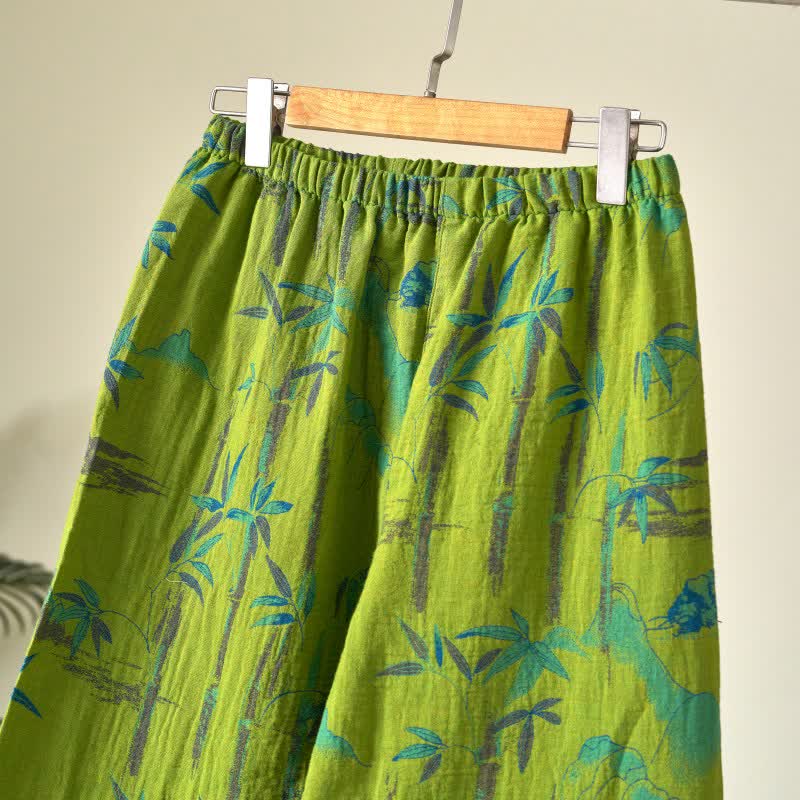 Loungewear-Set aus Kimono aus Bambus-Baumwollgaze - image 11