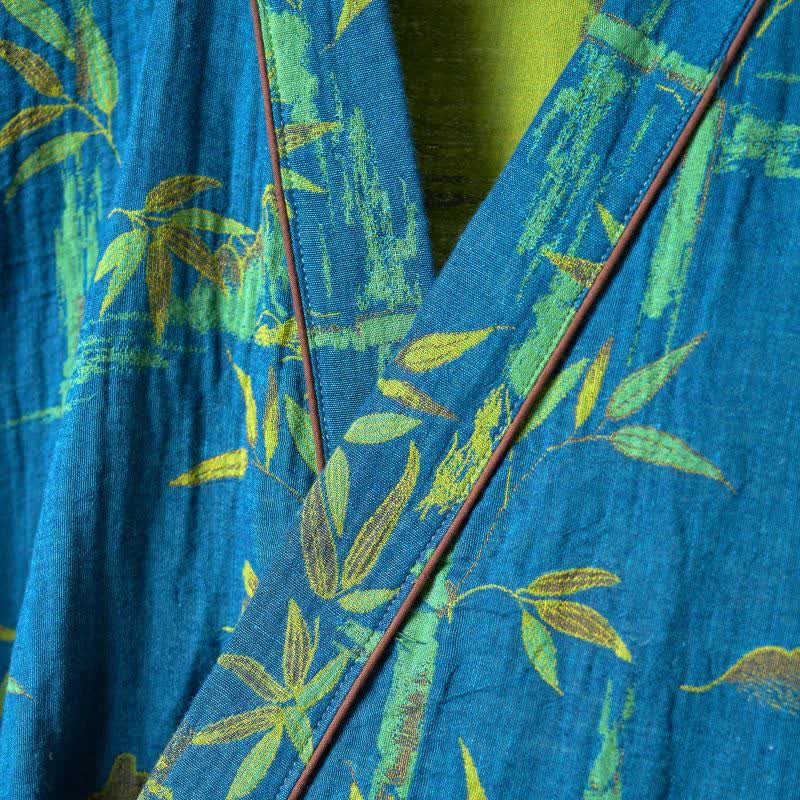 Loungewear-Set aus Kimono aus Bambus-Baumwollgaze - image 15