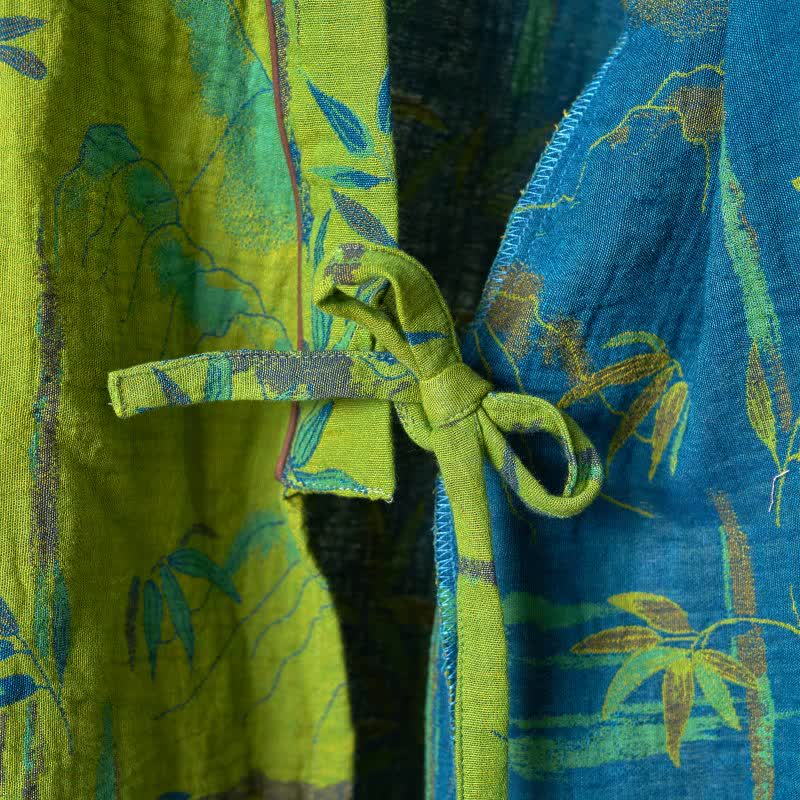 Loungewear-Set aus Kimono aus Bambus-Baumwollgaze - image 22