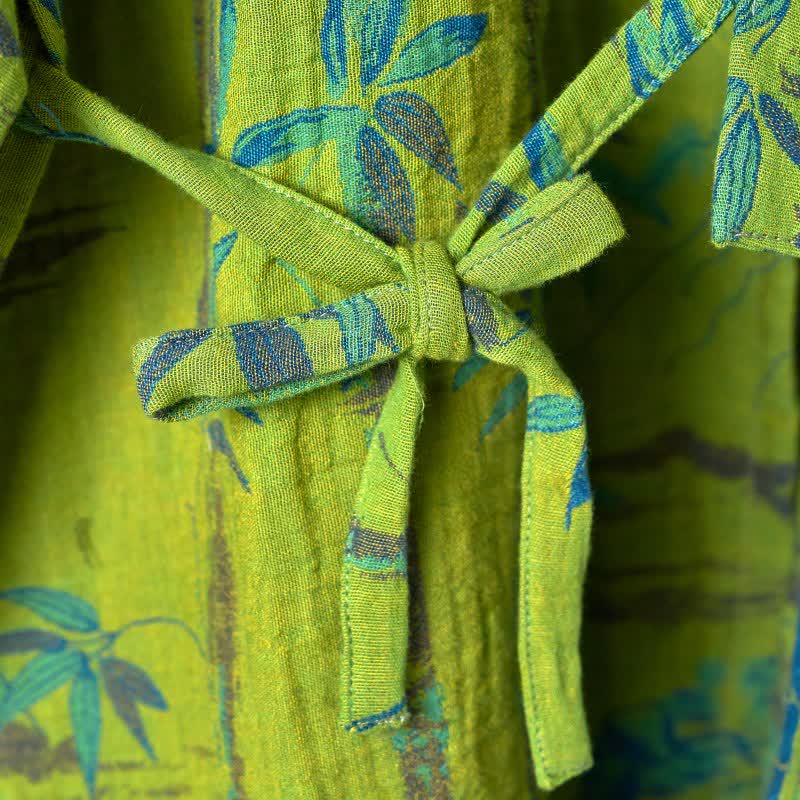 Loungewear-Set aus Kimono aus Bambus-Baumwollgaze - image 6