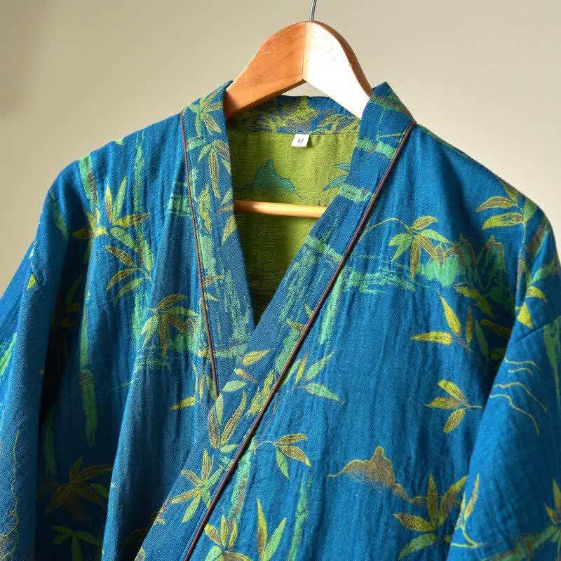 Loungewear-Set aus Kimono aus Bambus-Baumwollgaze - image 14