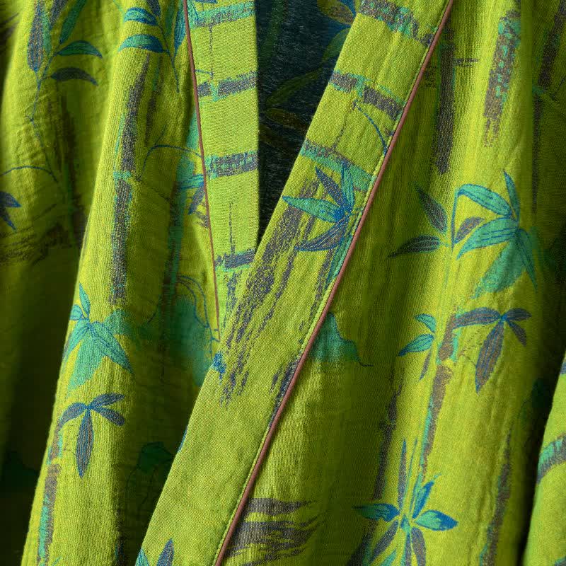 Loungewear-Set aus Kimono aus Bambus-Baumwollgaze - image 5