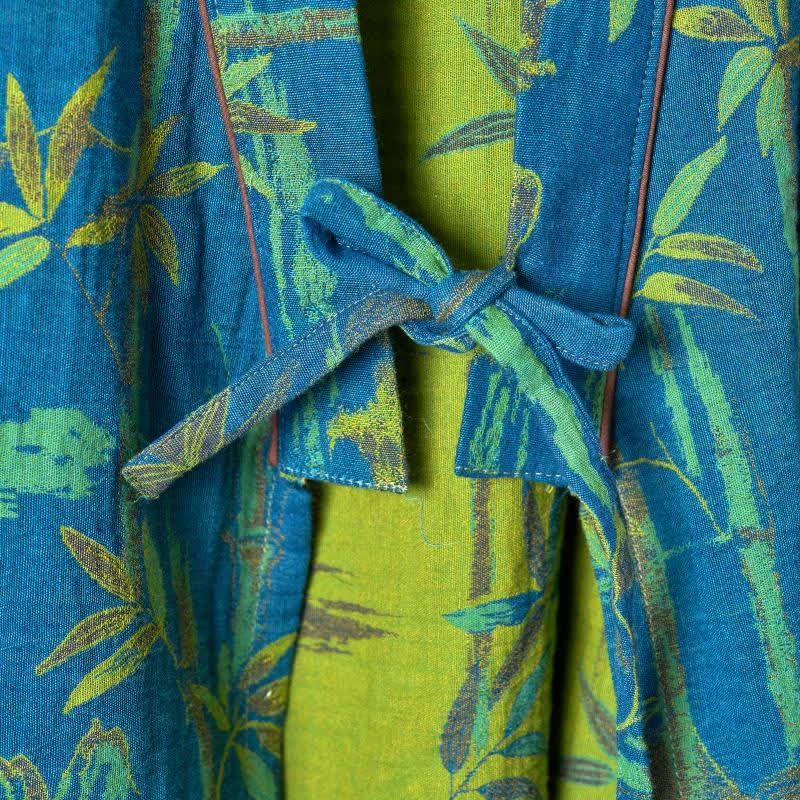 Loungewear-Set aus Kimono aus Bambus-Baumwollgaze - image 23