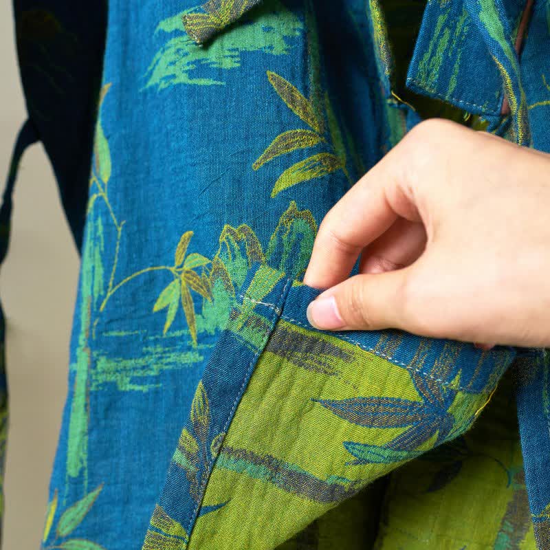 Loungewear-Set aus Kimono aus Bambus-Baumwollgaze - image 21