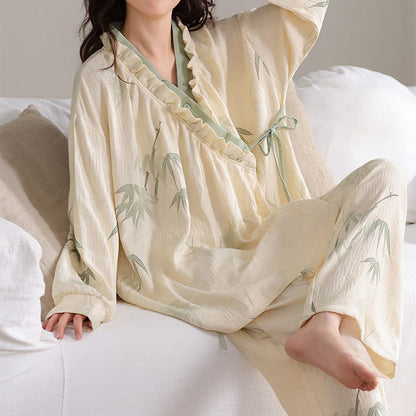 Ink Bamboo Kimono Loungewear-Set - image 2