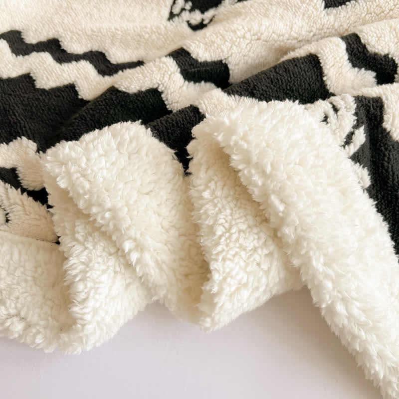 Warme Jacquard-Überwurfdecke mit Schmetterlingsmotiv - image 17