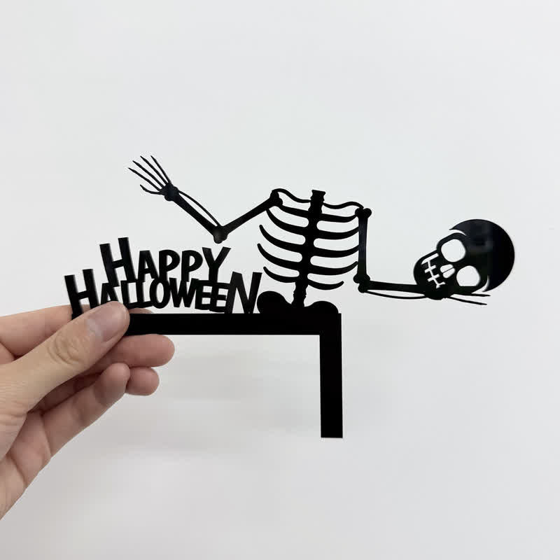 Halloween Skelett Tür Eckdekoration - image 1