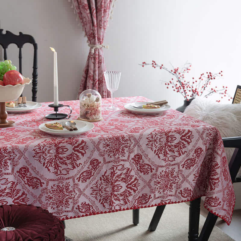 Jacquard-Tischdecke im Ethno-Stil mit Retro-Muster - image 3