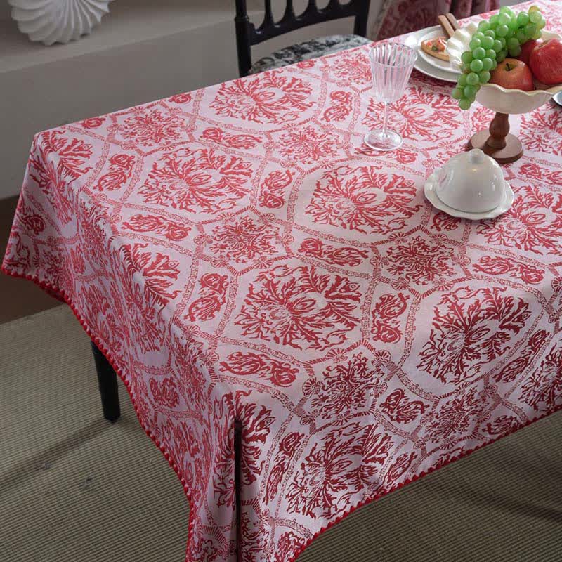 Jacquard-Tischdecke im Ethno-Stil mit Retro-Muster - image 5