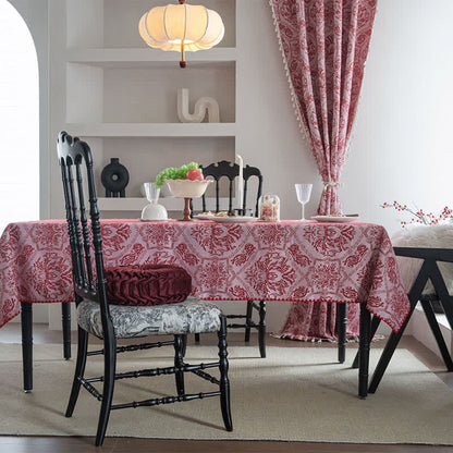 Jacquard-Tischdecke im Ethno-Stil mit Retro-Muster - image 2