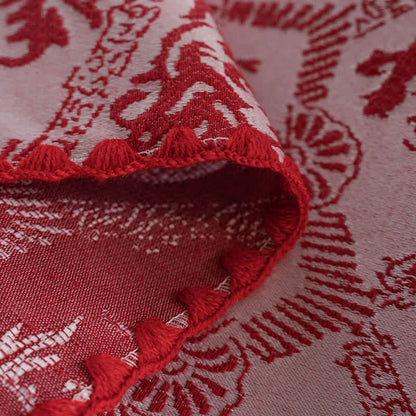 Jacquard-Tischdecke im Ethno-Stil mit Retro-Muster - image 10