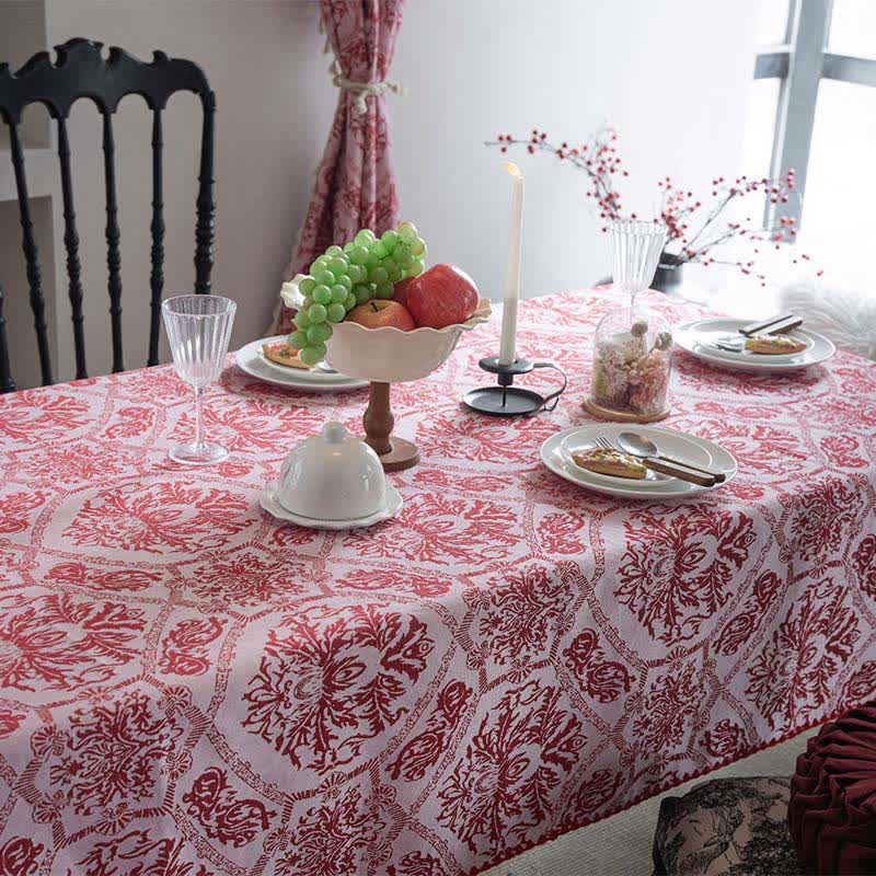 Jacquard-Tischdecke im Ethno-Stil mit Retro-Muster - image 1