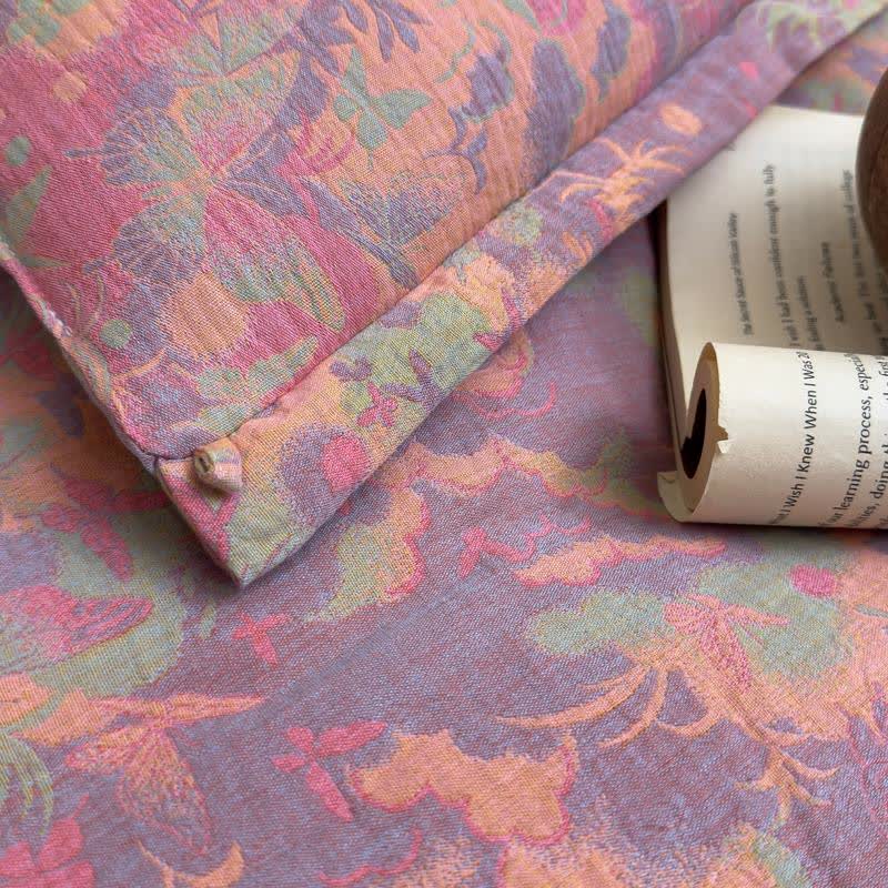 Künstlerische Schmetterlings-Steppdecke aus Baumwollgaze-Jacquard - image 12
