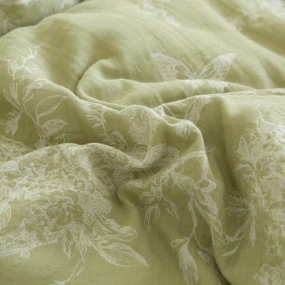 Steppdecke aus Baumwollgaze mit Zweig und Schmetterlingen, Jacquard - image 10