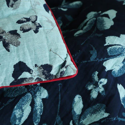 Flourish Flower Baumwollgaze-Jacquard-Steppdecke - image 9
