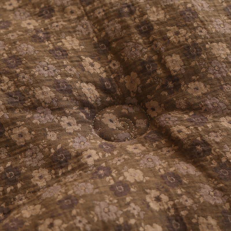 Retro-Blumen-Steppdecke aus Baumwollgaze-Jacquard - image 25