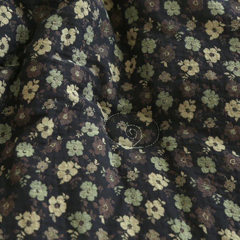 Retro-Blumen-Steppdecke aus Baumwollgaze-Jacquard - image 7