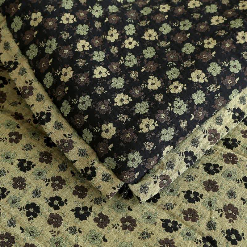 Retro-Blumen-Steppdecke aus Baumwollgaze-Jacquard - image 6
