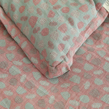 Lustige Kürbis-Steppdecke aus Baumwollgaze und Jacquard - image 7