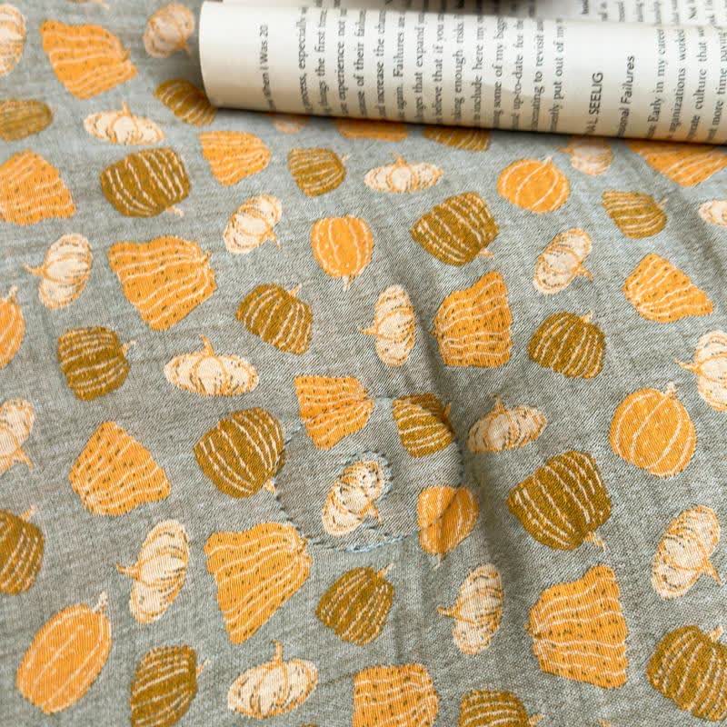 Lustige Kürbis-Steppdecke aus Baumwollgaze und Jacquard - image 3
