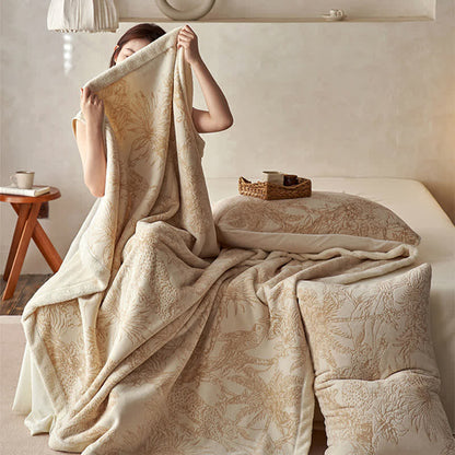 Warme Dschungel-Jacquard-Überwurfdecke - image 5