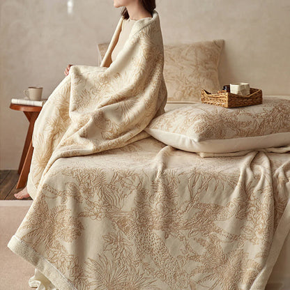 Warme Dschungel-Jacquard-Überwurfdecke - image 4