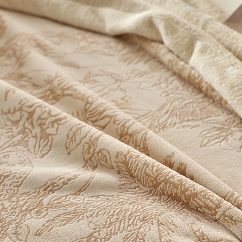 Warme Dschungel-Jacquard-Überwurfdecke - image 8