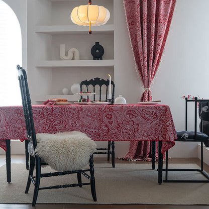 Jacquard-Tischdecke im Ethno-Stil mit Paisley-Muster - image 1