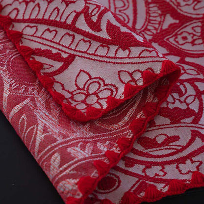 Jacquard-Tischdecke im Ethno-Stil mit Paisley-Muster - image 9