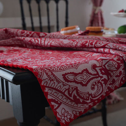 Jacquard-Tischdecke im Ethno-Stil mit Paisley-Muster - image 6