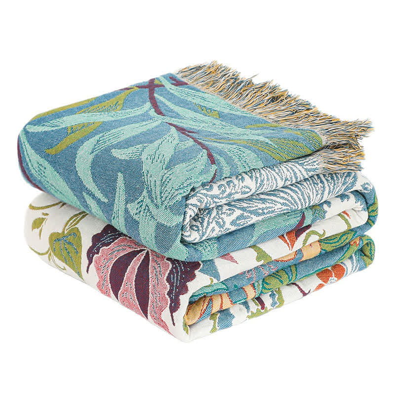 Patchwork-Steppdecke aus natürlicher Baumwollgaze mit Blumenmuster - image 3