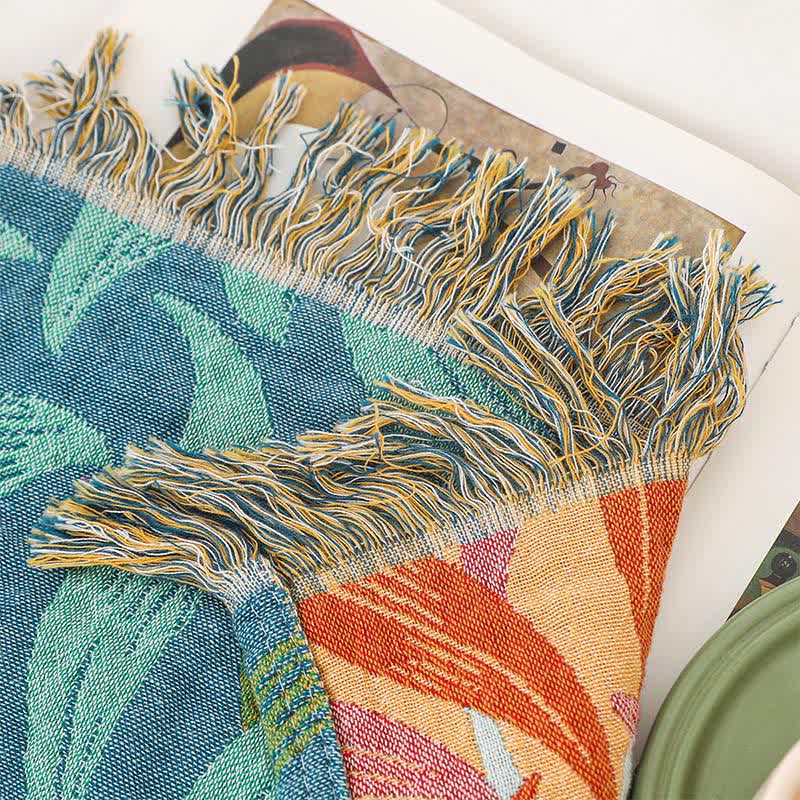 Patchwork-Steppdecke aus natürlicher Baumwollgaze mit Blumenmuster - image 7