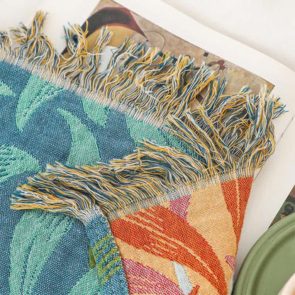 Patchwork-Steppdecke aus natürlicher Baumwollgaze mit Blumenmuster - image 7