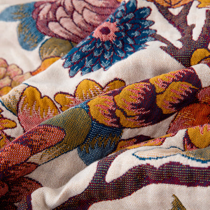Luxuriöse Steppdecke aus natürlicher Baumwolle mit Blumenmuster und Schmetterlingen - image 3