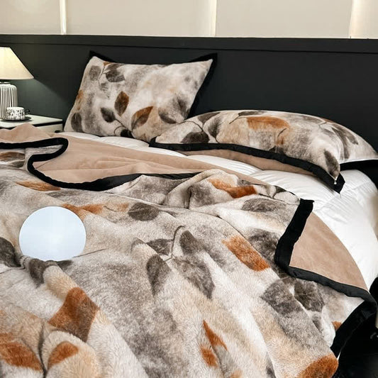 Wendedecke mit Blattmuster - 200cm x 230cm - image 0