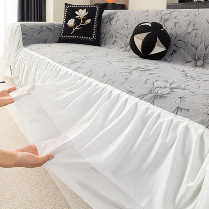Chenille-Sofaschoner „Lily“ mit Rüschen - image 5
