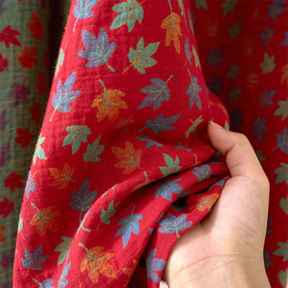 Kimono-Bademantel aus Bio-Baumwolle mit Ahornblatt-Print - image 13