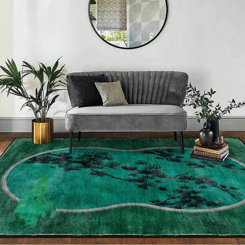 Faltbarer Retro-Teppich mit Kiefernmuster - 153cm x 244cm - image 0