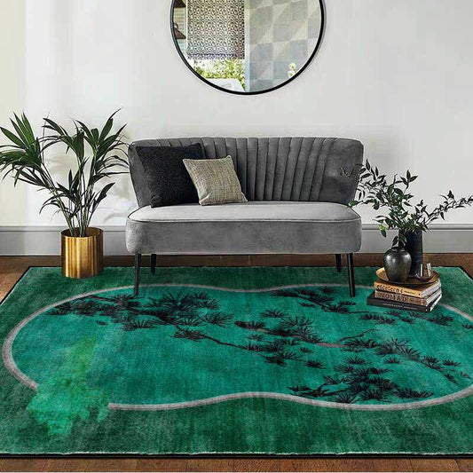 Faltbarer Retro-Teppich mit Kiefernmuster - 153cm x 244cm - image 0