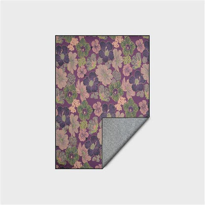 Faltbarer Anti-Rutsch-Teppich im Vintage-Stil mit botanischem Motiv - image 5