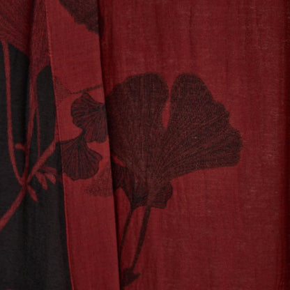 Großer Kimono-Bademantel aus Baumwolle mit Ginkgoblättern - image 18