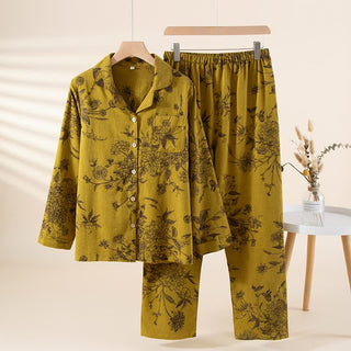 Loungewear-Set aus Baumwolle mit Blumenmuster im orientalischen Stil - XL - image 0