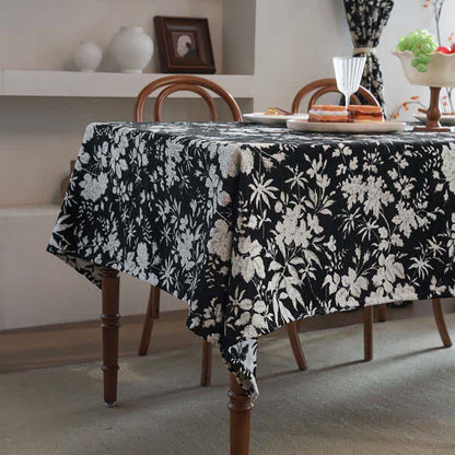 Jacquard-Tischdecke im pastoralen Stil mit Blumenmuster - image 5