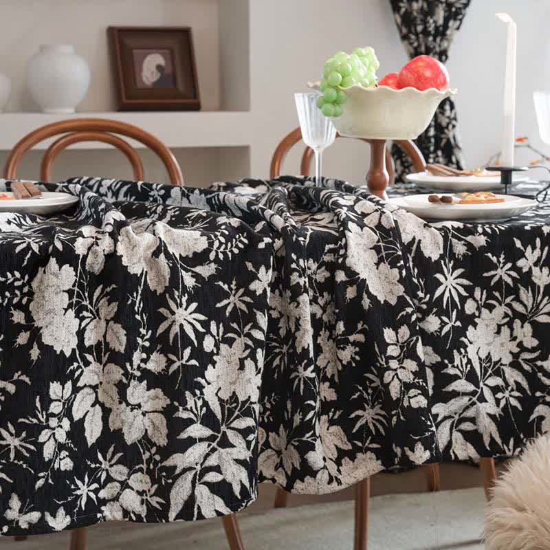 Jacquard-Tischdecke im pastoralen Stil mit Blumenmuster - image 7