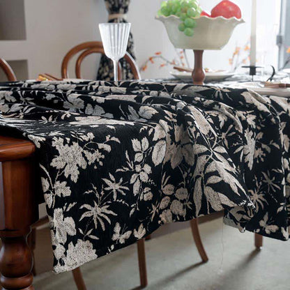Jacquard-Tischdecke im pastoralen Stil mit Blumenmuster - image 6