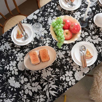 Jacquard-Tischdecke im pastoralen Stil mit Blumenmuster - image 4