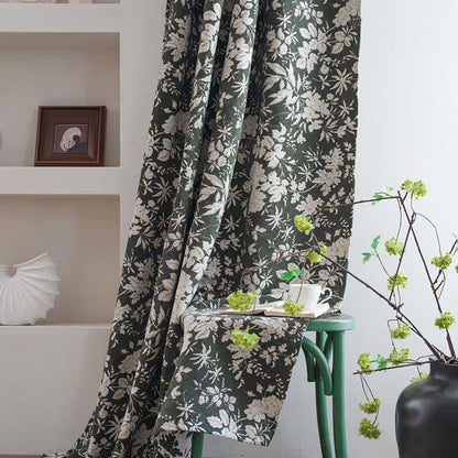 Jacquard-Vorhang im pastoralen Stil mit Blumenmuster - image 6
