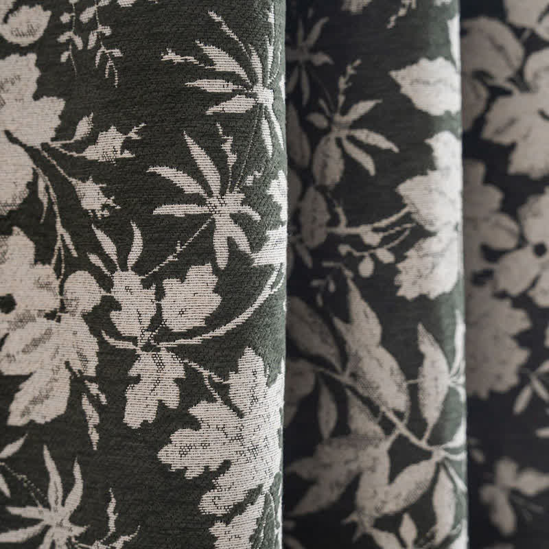 Jacquard-Vorhang im pastoralen Stil mit Blumenmuster - image 10