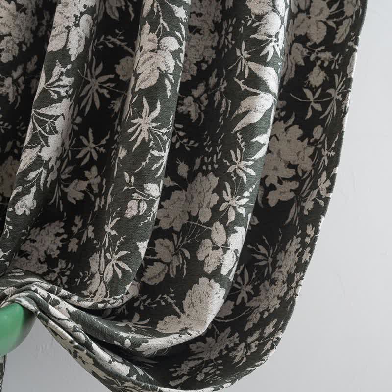 Jacquard-Vorhang im pastoralen Stil mit Blumenmuster - image 7