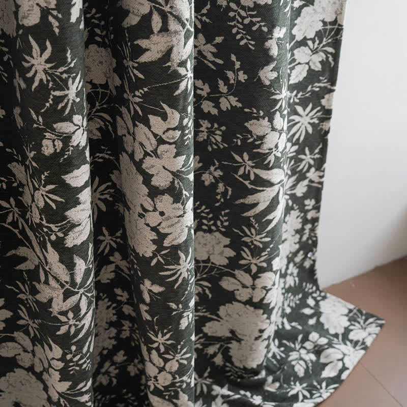 Jacquard-Vorhang im pastoralen Stil mit Blumenmuster - image 8